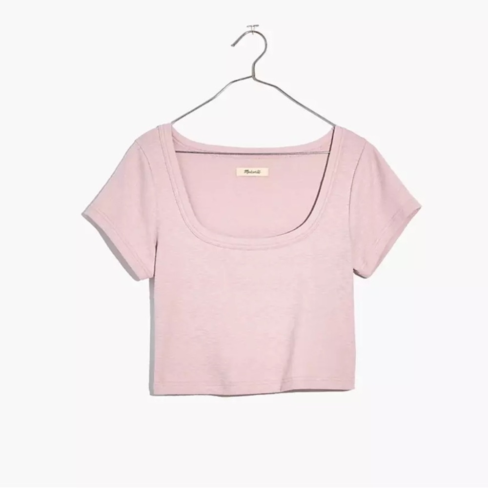 Madewell Westville Crop Tee- Pale Lilac NWT